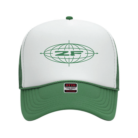 Zack Fox Globe Trucker Hat - Green